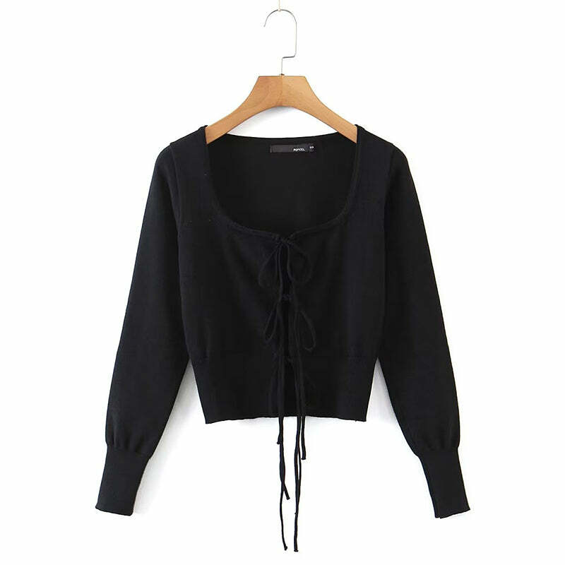 Thalia Sweater - Y2K Summer Grunge Outfit, 90S Fashion, Retro Style, Pastel Goth, Y2K Club Look Thalia Sweater - Y2K Summer Grunge Outfit, 90S Fashion, Retro Style, Pastel Goth, Y2K Club Look