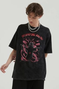 This World Shall Know Pain Shirt - Y2K Grunge, 90S Fashion, Retro Summer & Party Outfits