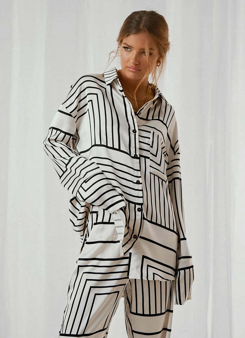 Tokyo Striped Set - Y2K Summer & 90S Fashion, Grunge Outfits, Retro Style, Y2K Club & Party Tokyo Striped Set - Y2K Summer & 90S Fashion, Grunge Outfits, Retro Style, Y2K Club & Party