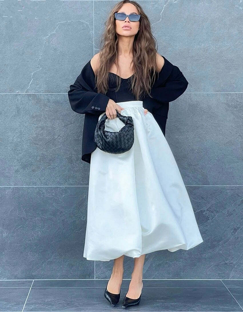 Tonia Midi Skirt - Y2K Summer Grunge Outfit, 90S Fashion, Retro Style, Y2K Party & Club Outfits