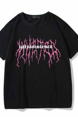 Ultraviolence Shirt - Y2K Summer Grunge Top, 90S Fashion, Retro Style, Pastel Goth, Y2K