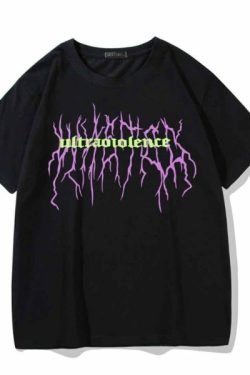 Ultraviolence Shirt - Y2K Summer Grunge Top, 90S Fashion, Retro Style, Pastel Goth, Y2K