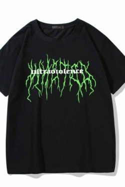 Ultraviolence Shirt - Y2K Summer Grunge Top, 90S Fashion, Retro Style, Pastel Goth, Y2K