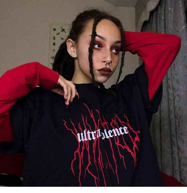 Ultraviolence Shirt - Y2K Summer Grunge Top, 90S Fashion, Retro Style, Pastel Goth, Y2K