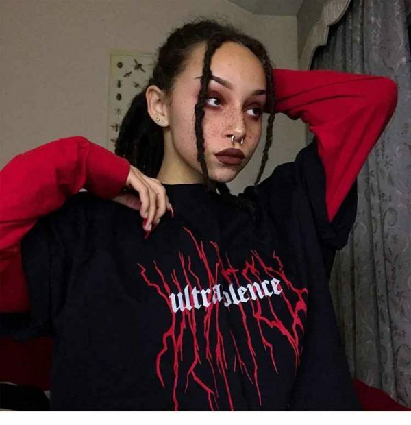 Ultraviolence Shirt - Y2K Summer Grunge Top, 90S Fashion, Retro Style, Pastel Goth, Y2K