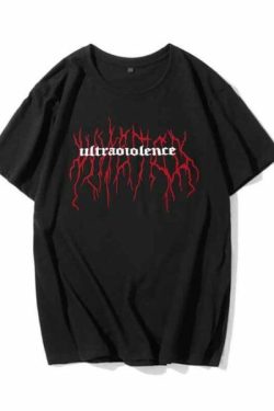 Ultraviolence Shirt - Y2K Summer Grunge Top, 90S Fashion, Retro Style, Pastel Goth, Y2K