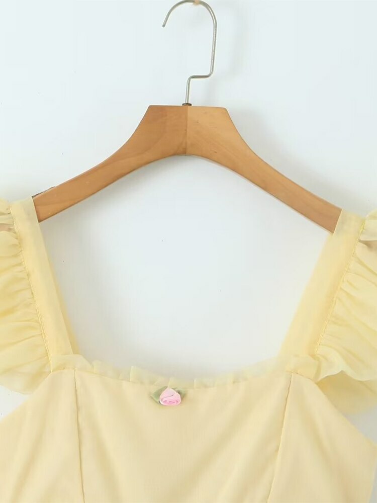 Una Mini Dress - Y2K Summer Grunge Outfit, 90S Fashion, Retro Style, Pastel Goth, Y2K Party Look