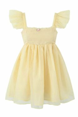 Una Mini Dress - Y2K Summer Grunge Outfit, 90S Fashion, Retro Style, Pastel Goth, Y2K Party Look