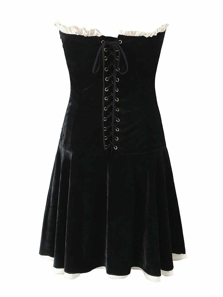 Valea Mini Dress - Y2K Summer Grunge Outfit, 90S Fashion, Retro Style, Pastel Goth, Y2K