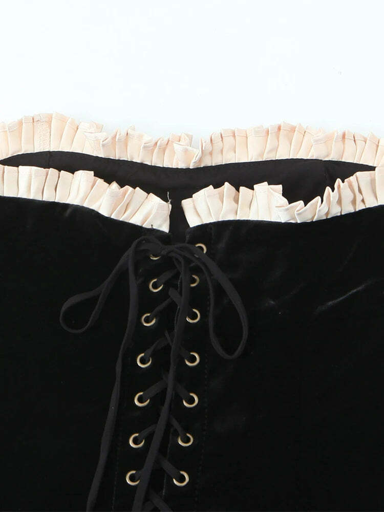 Valea Mini Dress - Y2K Summer Grunge Outfit, 90S Fashion, Retro Style, Pastel Goth, Y2K