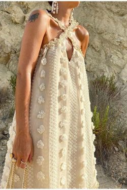 Valenka Maxi Dress - Y2K Summer Grunge Outfit, 90S Retro Style, Pastel Goth, Y2K Party