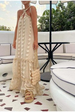 Valenka Maxi Dress - Y2K Summer Grunge Outfit, 90S Retro Style, Pastel Goth, Y2K Party