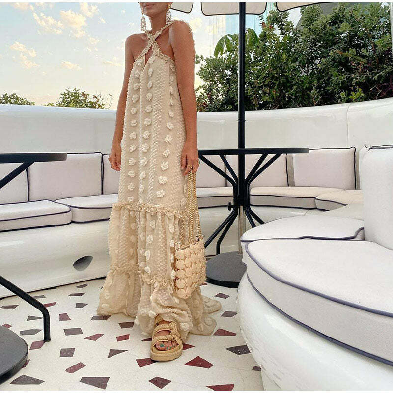 Valenka Maxi Dress - Y2K Summer Grunge Outfit, 90S Retro Style, Pastel Goth, Y2K Party