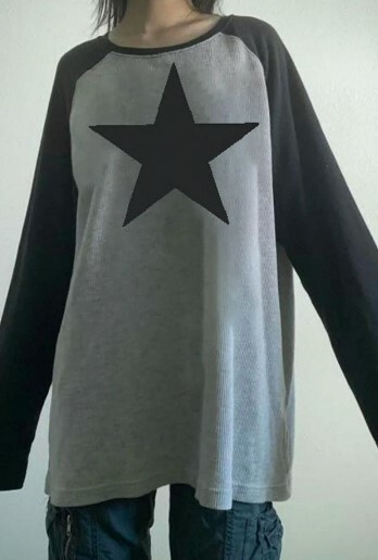 Valerie Long Sleeve Star Top - Y2K Summer, 90S Grunge, Retro, Pastel Goth, Y2K Party Outfit Valerie Long Sleeve Star Top - Y2K Summer, 90S Grunge, Retro, Pastel Goth, Y2K Party Outfit
