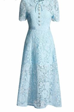 Venicee Midi Dress - Y2K Summer Grunge Outfit, 90S Fashion, Retro Style, Pastel Goth Vibes