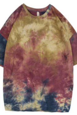 Victoria Tie Dye Grunge Shirt - Y2K Summer Outfit, 90S Fashion, Retro Style, Pastel Goth