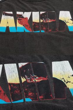 Vintage Akira Shirt - Y2K Summer Grunge, 90S Retro, Pastel Goth, Y2K Club & Party Outfits