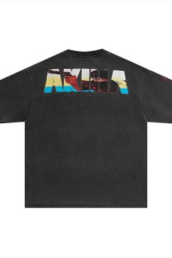 Vintage Akira Shirt - Y2K Summer Grunge, 90S Retro, Pastel Goth, Y2K Club & Party Outfits