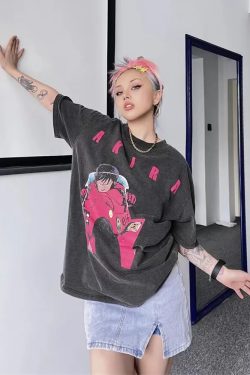 Vintage Akira Shirt - Y2K Summer Grunge, 90S Retro, Pastel Goth, Y2K Club & Party Outfits