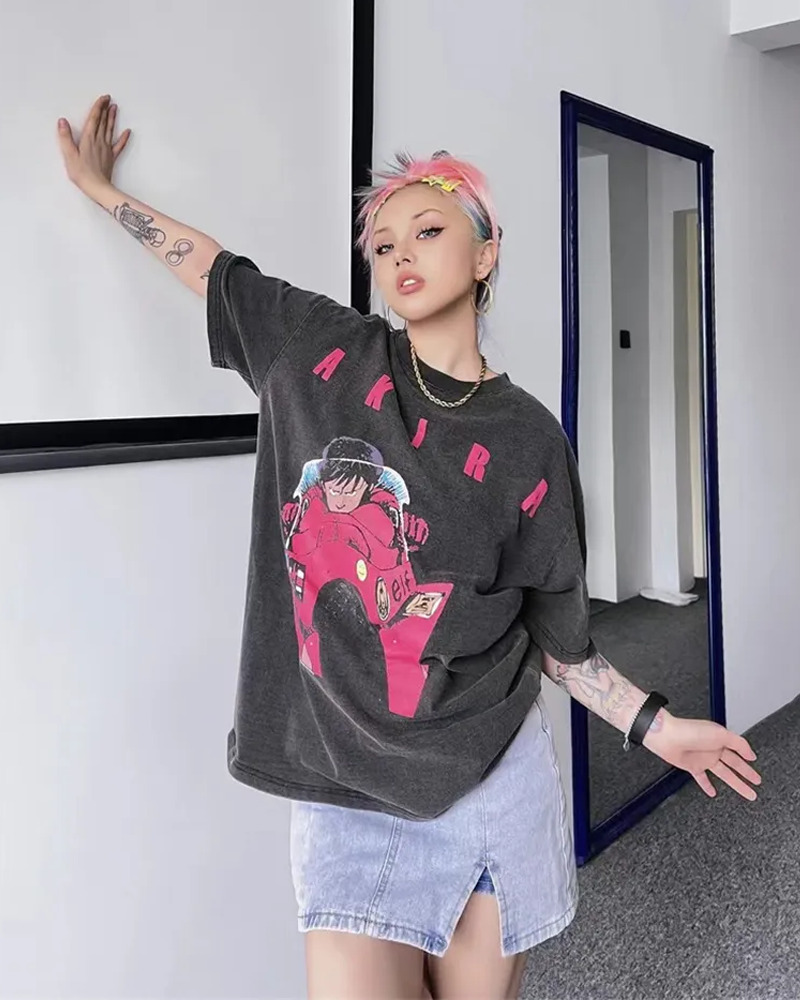 Vintage Akira Shirt - Y2K Summer Grunge, 90S Retro, Pastel Goth, Y2K Club & Party Outfits