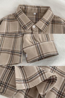 Vintage Plaid Shirt - Y2K Summer Grunge, 90S Retro, Pastel Goth, Y2K Club & Party Outfits