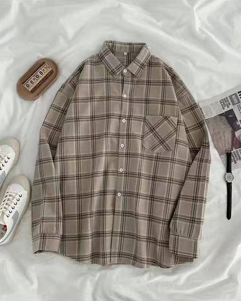 Vintage Plaid Shirt - Y2K Summer Grunge, 90S Retro, Pastel Goth, Y2K Club & Party Outfits Vintage Plaid Shirt - Y2K Summer Grunge, 90S Retro, Pastel Goth, Y2K Club & Party Outfits