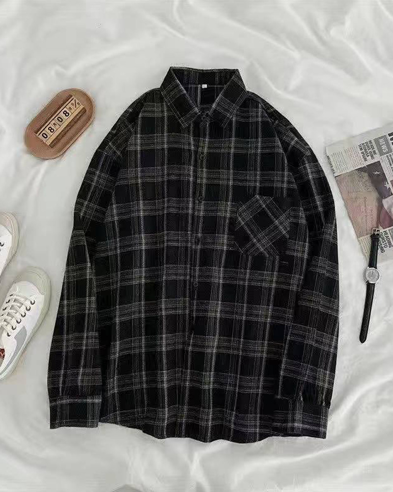 Vintage Plaid Shirt - Y2K Summer Grunge, 90S Retro, Pastel Goth, Y2K Club & Party Outfits Vintage Plaid Shirt - Y2K Summer Grunge, 90S Retro, Pastel Goth, Y2K Club & Party Outfits