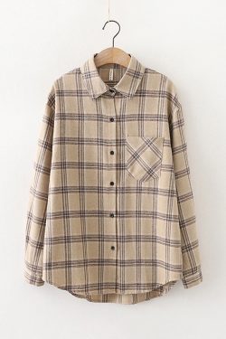 Vintage Plaid Shirt - Y2K Summer Grunge, 90S Retro, Pastel Goth, Y2K Club & Party Outfits