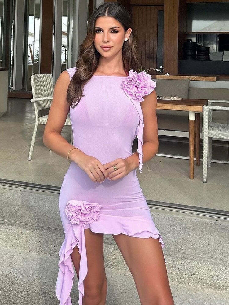 Vivianne Mini Dress - Y2K Summer Outfit, 90S Fashion, Grunge, Retro Style, Y2K Party Look