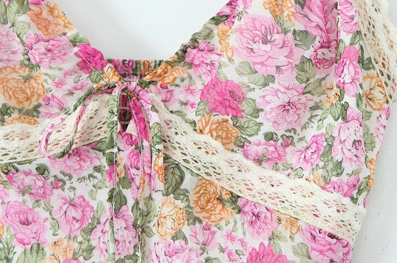 Voila Midi Dress - Y2K Summer Grunge Outfit, 90S Fashion, Retro Style, Pastel Goth Vibes Voila Midi Dress - Y2K Summer Grunge Outfit, 90S Fashion, Retro Style, Pastel Goth Vibes