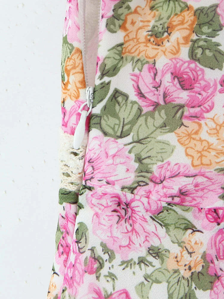 Voila Midi Dress - Y2K Summer Grunge Outfit, 90S Fashion, Retro Style, Pastel Goth Vibes Voila Midi Dress - Y2K Summer Grunge Outfit, 90S Fashion, Retro Style, Pastel Goth Vibes