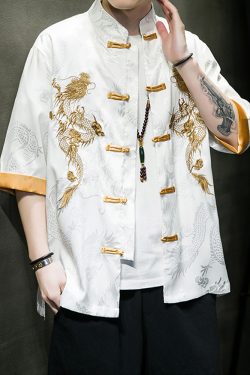 White Embroidered Kimono Jacket - Y2K Summer, 90S Fashion, Grunge, Retro, Pastel Goth, Y2K