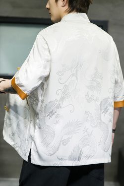 White Embroidered Kimono Jacket - Y2K Summer, 90S Fashion, Grunge, Retro, Pastel Goth, Y2K