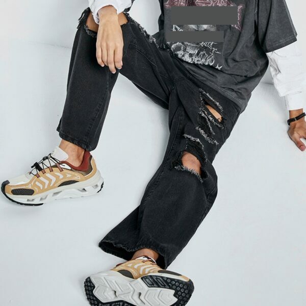 Willow Distressed Jeans - Y2K Summer Grunge, 90S Retro, Gothic Y2K, Hip Hop Fashion, Y2K