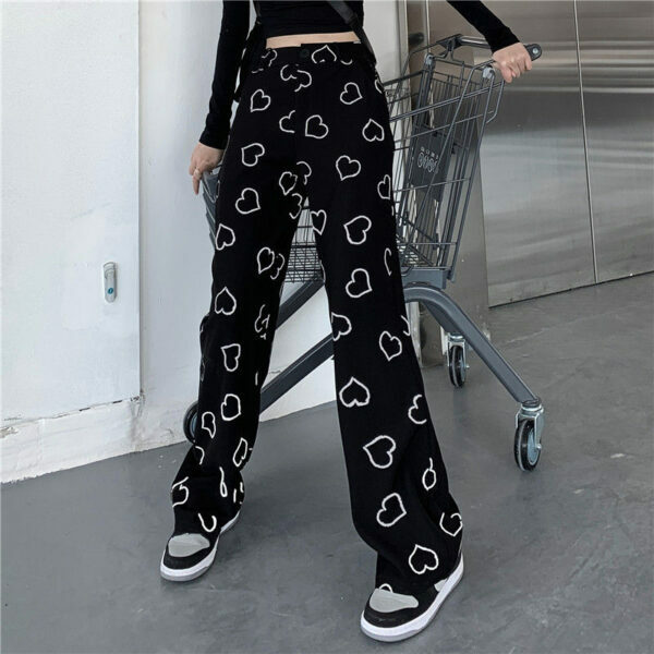 Willow Heart Pants - Y2K Summer Grunge & 90S Retro Fashion For Women, Perfect Y2K Party Outfit Willow Heart Pants - Y2K Summer Grunge & 90S Retro Fashion For Women, Perfect Y2K Party Outfit