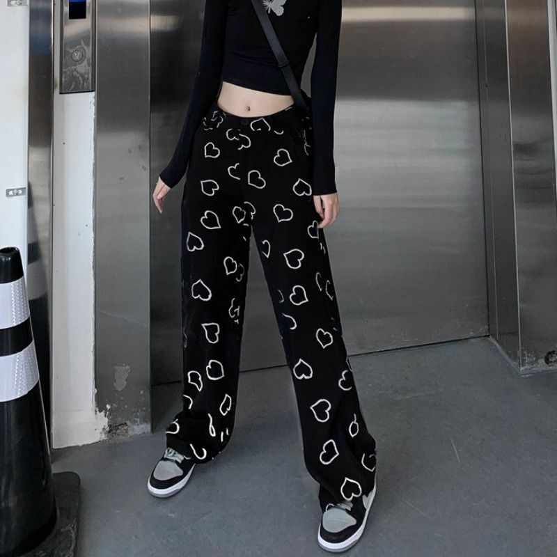 Willow Heart Pants - Y2K Summer Grunge & 90S Retro Fashion For Women, Perfect Y2K Party Outfit Willow Heart Pants - Y2K Summer Grunge & 90S Retro Fashion For Women, Perfect Y2K Party Outfit