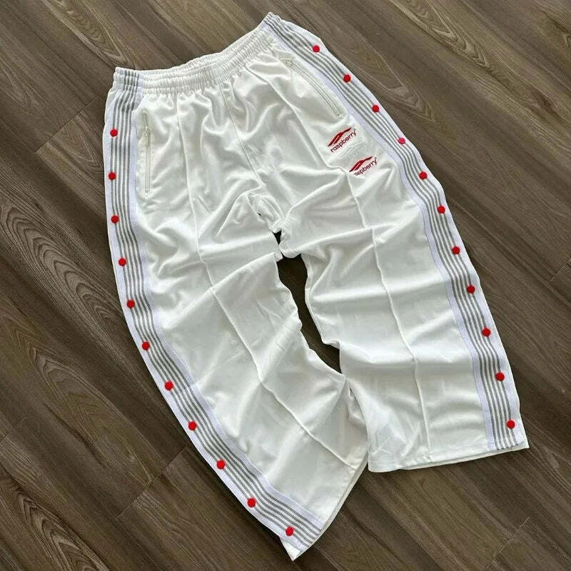 Y2K Aesthetic Striped Baggy Sweatpants - Hip-Hop Street Style, Grunge, Retro 90S Fashion Y2K Aesthetic Striped Baggy Sweatpants - Hip-Hop Street Style, Grunge, Retro 90S Fashion