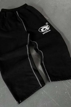 Y2K Aesthetic Striped Baggy Sweatpants - Hip-Hop Street Style, Grunge, Retro 90S Fashion