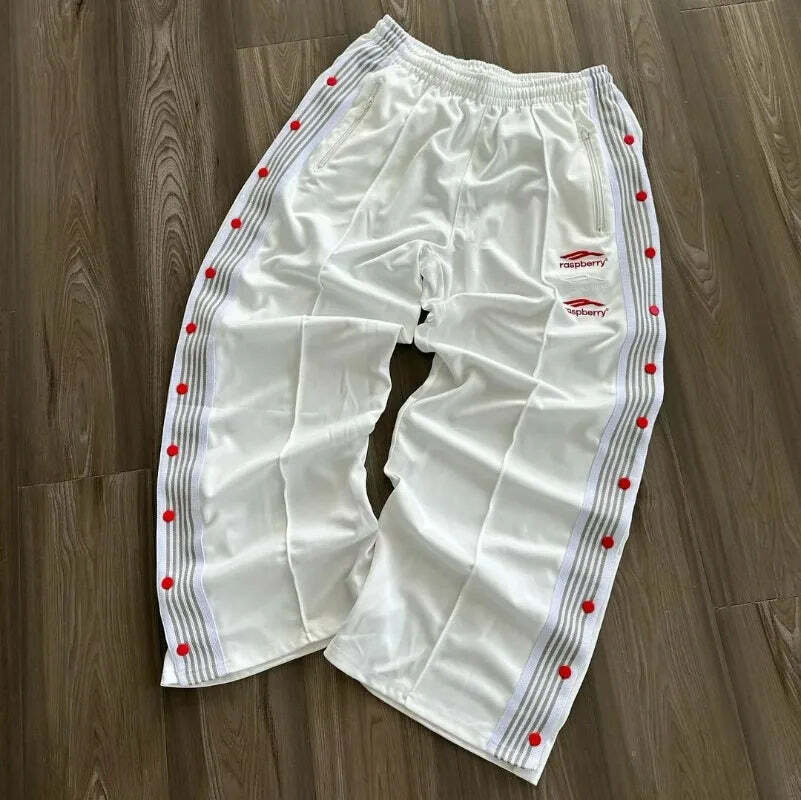 Y2K Aesthetic Striped Baggy Sweatpants - Hip-Hop Street Style, Grunge, Retro 90S Fashion Y2K Aesthetic Striped Baggy Sweatpants - Hip-Hop Street Style, Grunge, Retro 90S Fashion