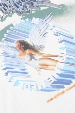 Y2K Angel Print Sweatshirt - Retro 90S Grunge, Summer Y2K Outfits, Pastel Goth Fashion