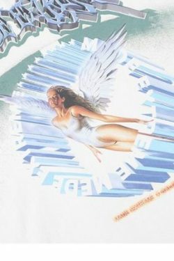 Y2K Angel Print Sweatshirt - Retro 90S Grunge, Summer Y2K Outfits, Pastel Goth Fashion