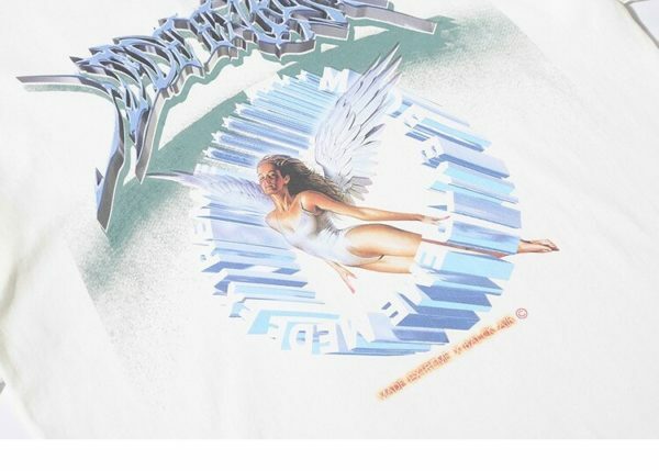 Y2K Angel Print Sweatshirt - Retro 90S Grunge, Summer Y2K Outfits, Pastel Goth Fashion