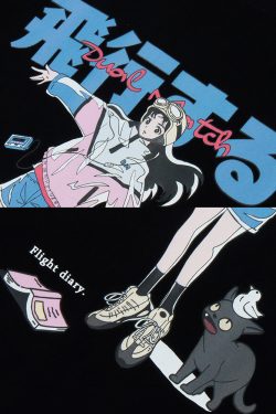 Y2K Anime Girl Shirt - Retro 90S Grunge, Pastel Goth, Summer Y2K Outfits, Popstar Vibes