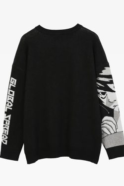 Y2K Anime Girl Sweater - Retro 90S Grunge, Pastel Goth, And Summer Y2K Fashion