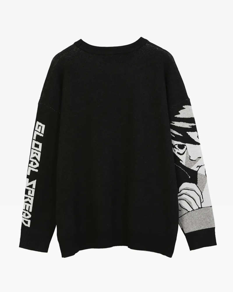 Y2K Anime Girl Sweater - Retro 90S Grunge, Pastel Goth, And Summer Y2K Fashion Y2K Anime Girl Sweater - Retro 90S Grunge, Pastel Goth, And Summer Y2K Fashion