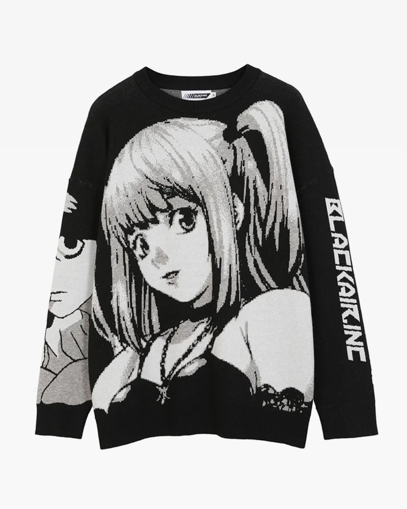 Y2K Anime Girl Sweater - Retro 90S Grunge, Pastel Goth, And Summer Y2K Fashion Y2K Anime Girl Sweater - Retro 90S Grunge, Pastel Goth, And Summer Y2K Fashion