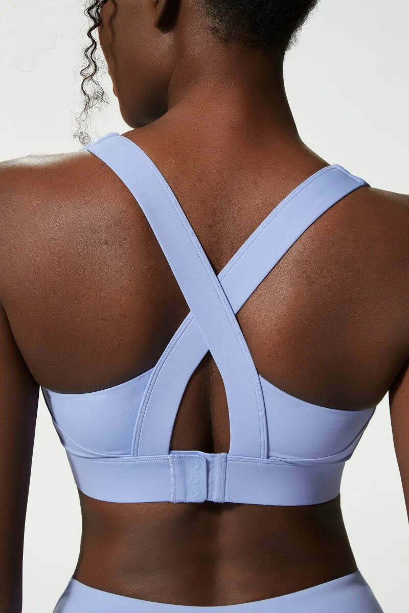 Y2K Blue Sports Bra Top - Retro 90S Grunge, Summer Y2K Outfits, Popstar & Club Fashion Y2K Blue Sports Bra Top - Retro 90S Grunge, Summer Y2K Outfits, Popstar & Club Fashion