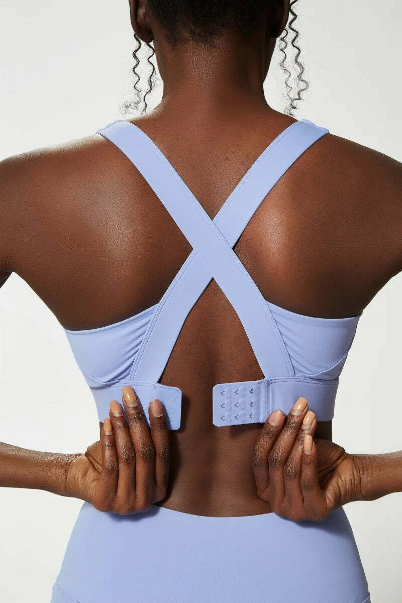 Y2K Blue Sports Bra Top - Retro 90S Grunge, Summer Y2K Outfits, Popstar & Club Fashion Y2K Blue Sports Bra Top - Retro 90S Grunge, Summer Y2K Outfits, Popstar & Club Fashion