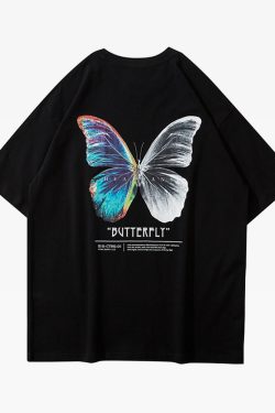 Y2K Butterfly Shirt - Retro 90S Grunge, Summer Outfits, Pastel Goth, Y2K Club & Party Fashion