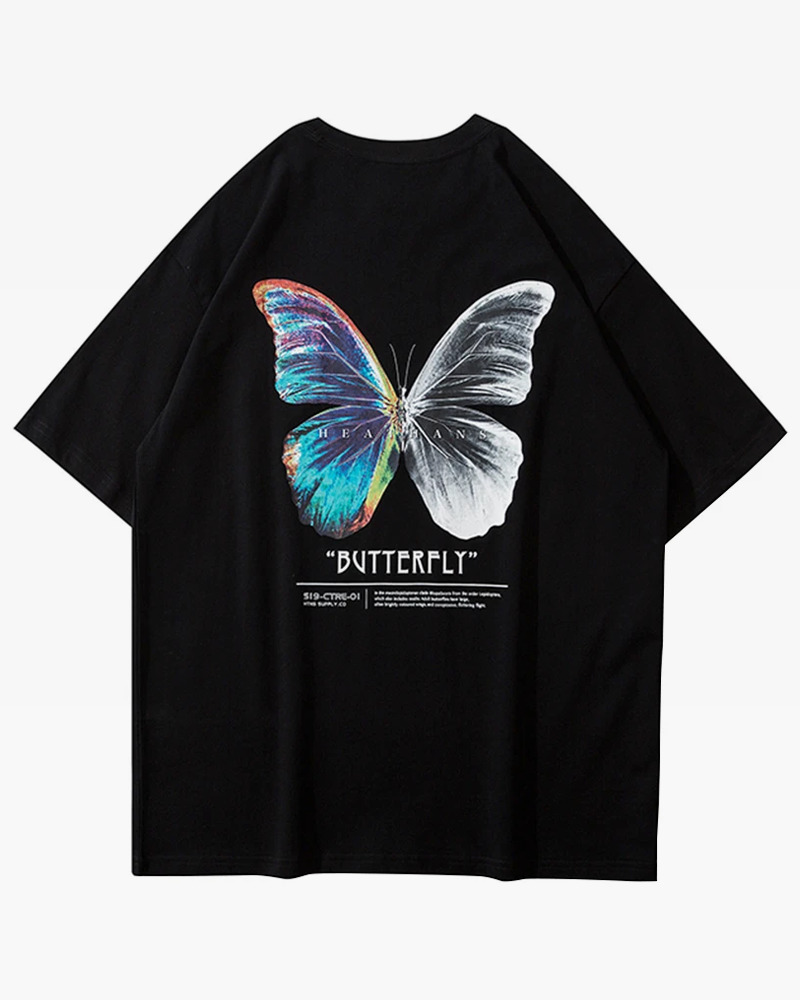 Y2K Butterfly Shirt - Retro 90S Grunge, Summer Outfits, Pastel Goth, Y2K Club & Party Fashion